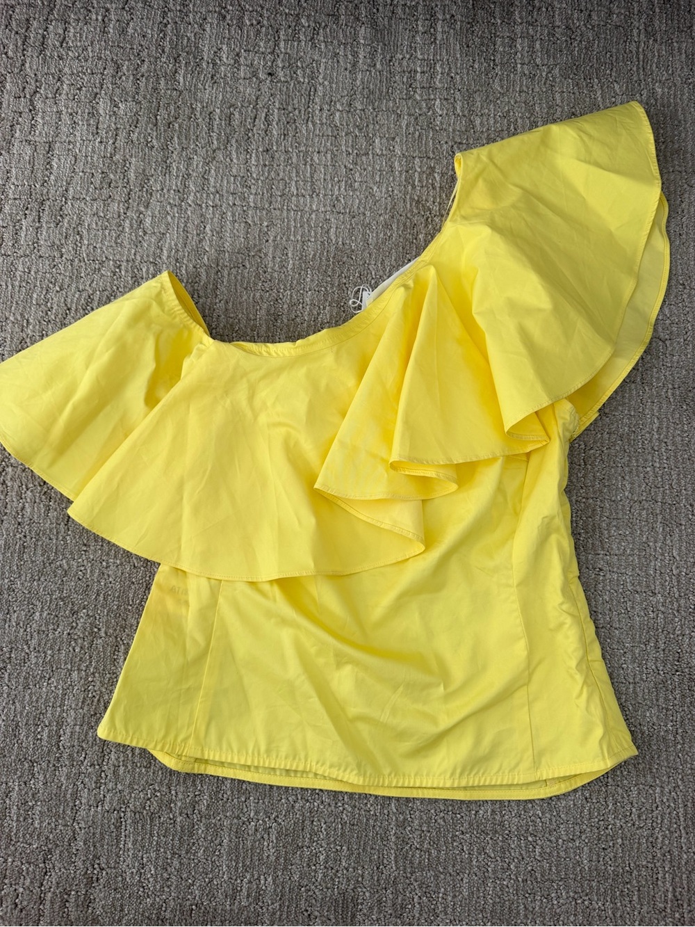 ASTR the Label One-Shoulder Ruffle Women’s Top - Bright Yellow
